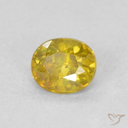Esfalrita Dorado natural de 0.27 ct, Ovalada, VS-SI