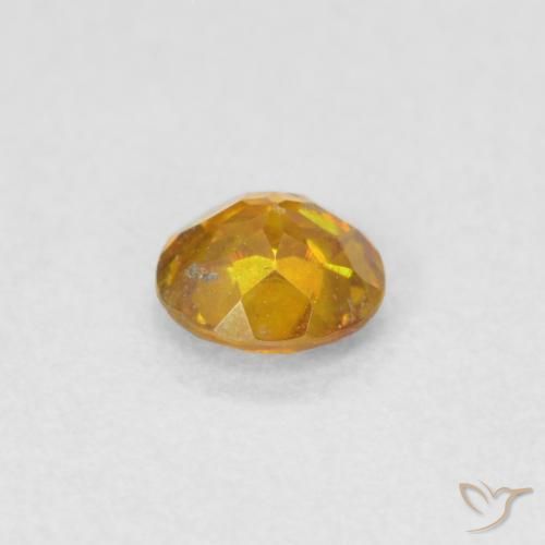 Esfalrita Marrón-oro natural de 0.27 ct, Redondo, SI