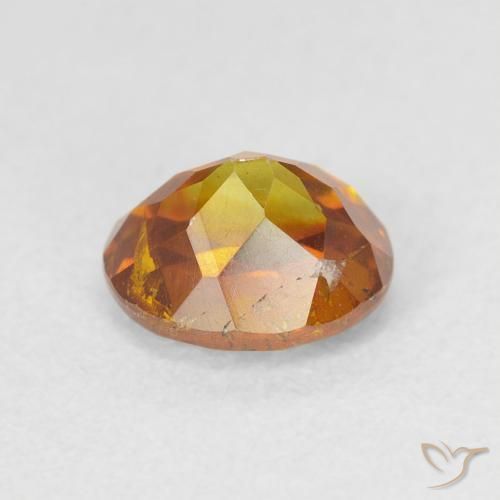 Esfalrita Naranja oscuro natural de 1.46 ct, Ovalada, VS-SI