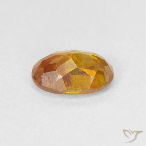 Esfalrita Naranja medio natural de 0.87 ct, Ovalada, VS-SI