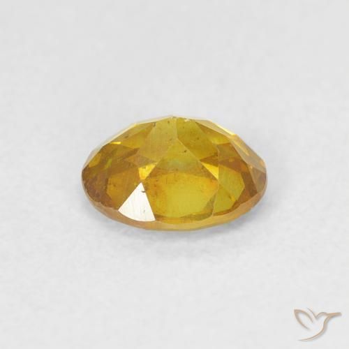 Esfalrita Amarillo medio natural de 0.65 ct, Ovalada, VS-SI