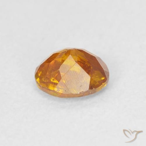 Esfalrita Naranja claro natural de 0.51 ct, Ovalada, SI