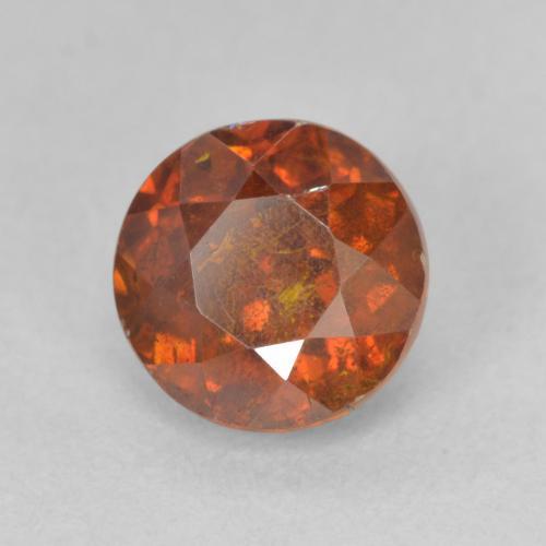 Esfalrita Naranja rojizo natural de 2.05 ct, Redondo, SI