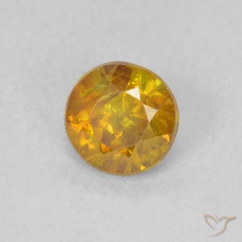 Esfalrita Marrón-oro natural de 0.62 ct, Redondo, SI