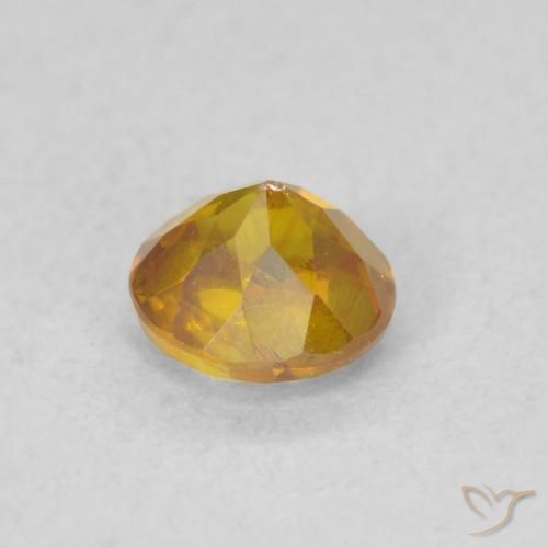 Esfalrita Marrón-oro natural de 0.62 ct, Redondo, SI