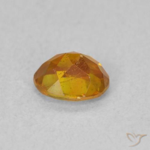 Esfalrita Marrón-oro natural de 0.50 ct, Ovalada, SI