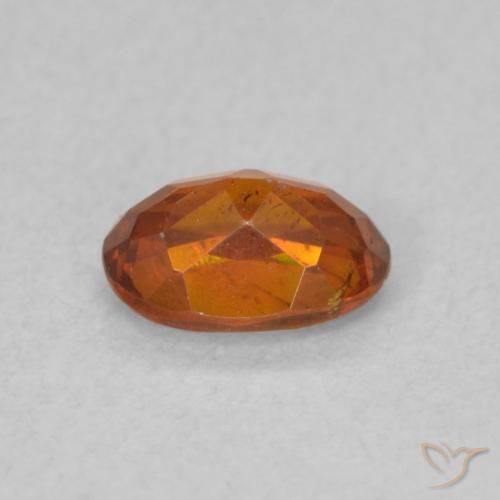 Esfalrita Naranja medio natural de 0.62 ct, Ovalada, SI