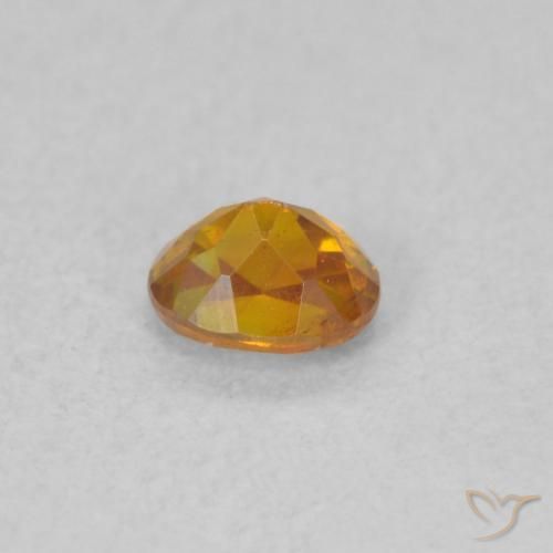 Esfalrita Naranja oscuro natural de 0.33 ct, Ovalada, SI