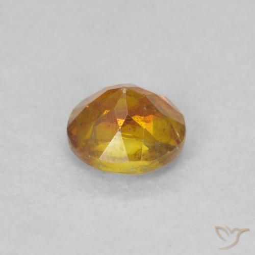 Esfalrita Naranja medio natural de 0.30 ct, Redondo, SI