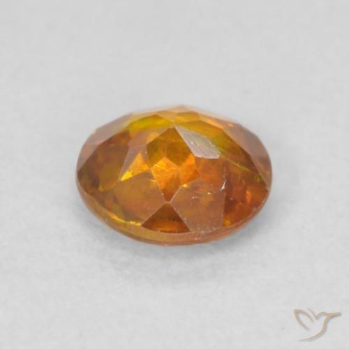 Esfalrita Naranja marrón natural de 0.41 ct, Redondo, SI