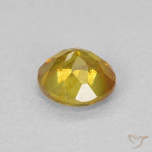 Esfalrita Naranja albaricoque natural de 0.40 ct, Redondo, SI