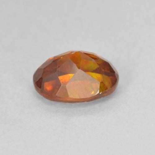 Esfalrita Naranja marrón intenso natural de 1.33 ct, Ovalada, SI