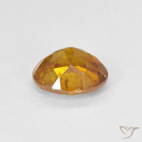 Esfalrita Naranja miel natural de 1.25 ct, Ovalada, SI
