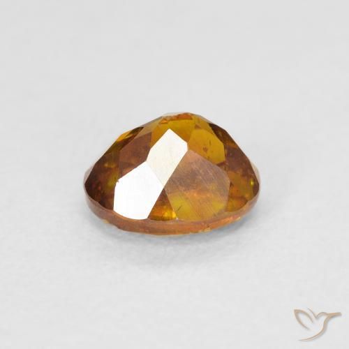 Esfalrita Marrón-oro natural de 1.25 ct, Ovalada, SI