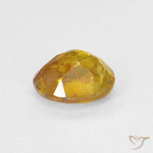 Esfalrita Marrón-oro natural de 0.75 ct, Ovalada, SI