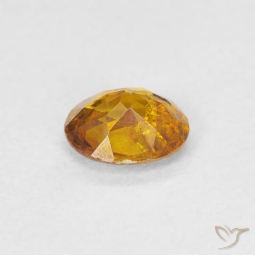 Esfalrita Marrón-oro natural de 0.47 ct, Ovalada, SI