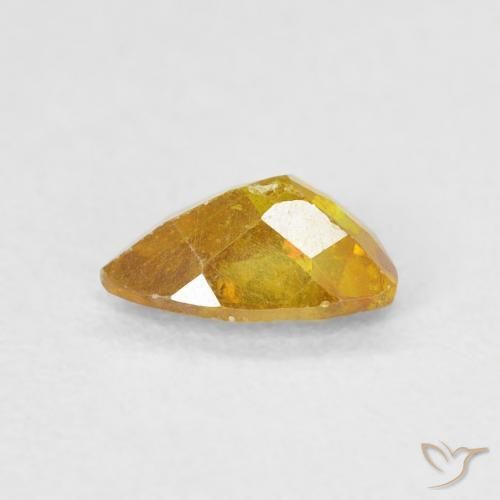 Esfalrita Amarillo dorado natural de 0.55 ct, Elegante, SI