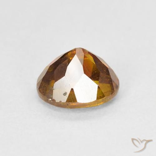 Esfalrita Naranja terroso natural de 1.44 ct, Ovalada, SI