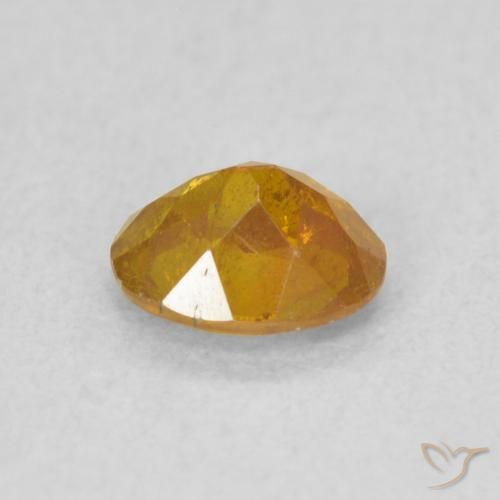 Esfalrita Naranja claro natural de 0.56 ct, Ovalada, SI