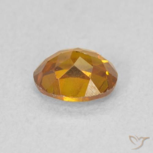 Esfalrita Naranja oscuro natural de 0.56 ct, Ovalada, SI