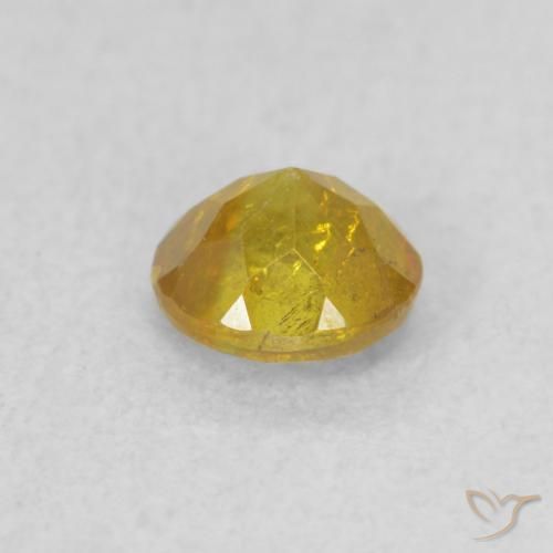 Esfalrita Marrón-oro natural de 0.53 ct, Redondo, SI