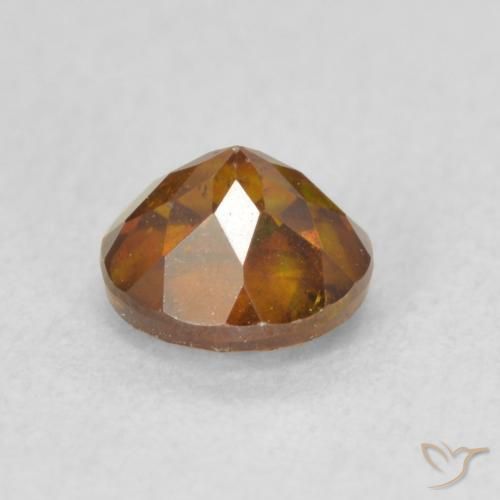 Esfalrita Naranja medio natural de 0.97 ct, Redondo, VS-SI