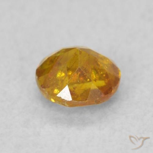 Esfalrita Naranja miel natural de 0.25 ct, Redondo, SI