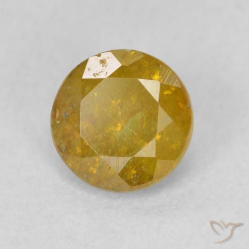 Esfalrita Marrón-oro natural de 0.85 ct, Redondo, SI