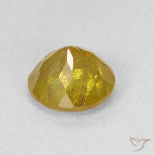 Esfalrita Marrón-oro natural de 0.85 ct, Redondo, SI