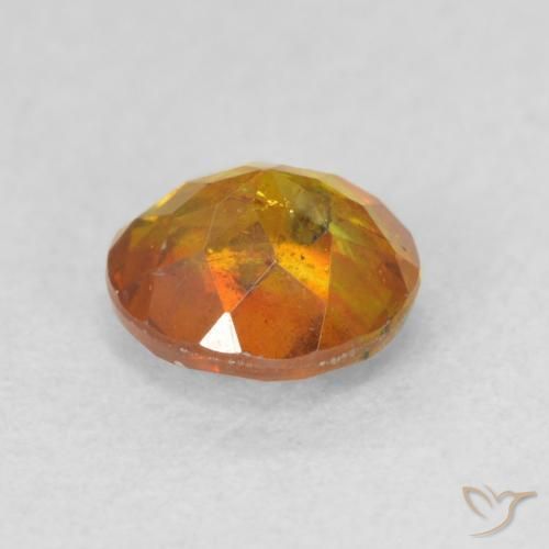 Esfalrita Marrón-oro natural de 0.88 ct, Redondo, SI