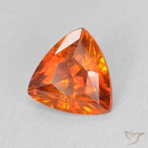 1.61ct Natural Ámbar naranja esfalerita, Trillón, VS-SI