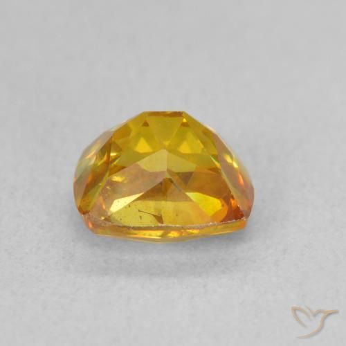 Esfalrita Dorado naranja natural de 1.71 ct, Forma Cojín, VS-SI