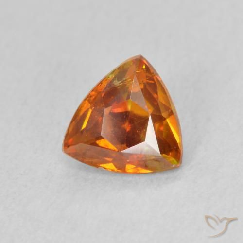 Esfalrita Naranja claro natural de 1.08 ct, Trillón, VS-SI