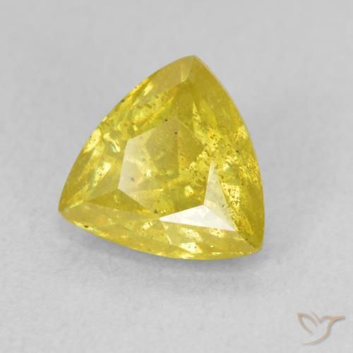 Esfalrita Amarillo amarronado natural de 2.25 ct, Trillón, SI