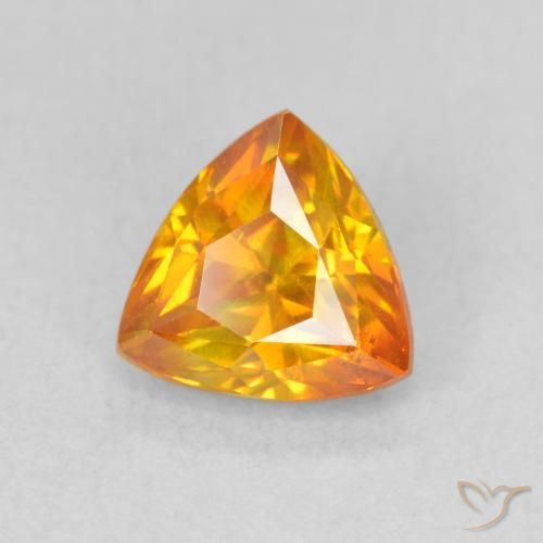 Esfalrita Naranja albaricoque natural de 1.48 ct, Trillón, SI