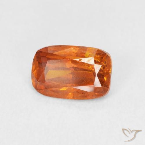 Esfalrita Naranja oscuro natural de 1.54 ct, Forma Cojín, SI