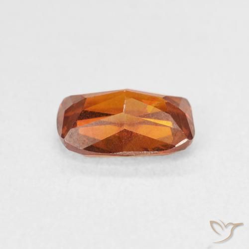 Esfalrita Naranja oscuro natural de 1.54 ct, Forma Cojín, SI