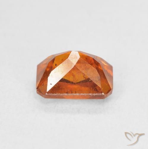 Esfalrita Ámbar naranja natural de 1.81 ct, Corte Octágono / Esmeralda, SI