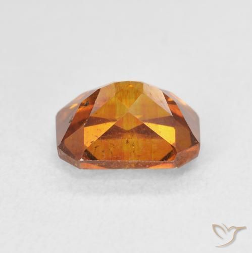 Esfalrita Medium Dark-Orange natural de 2.75 ct, Corte Octágono / Esmeralda, SI