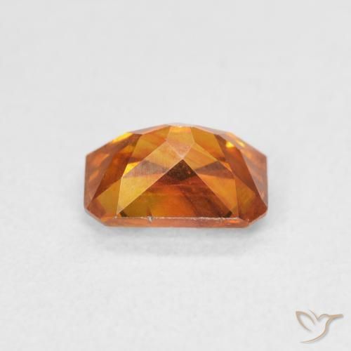 Esfalrita Naranja sidra natural de 1.36 ct, Corte Octágono / Esmeralda, SI