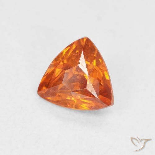 Esfalrita Naranja fuego natural de 0.97 ct, Trillón, SI