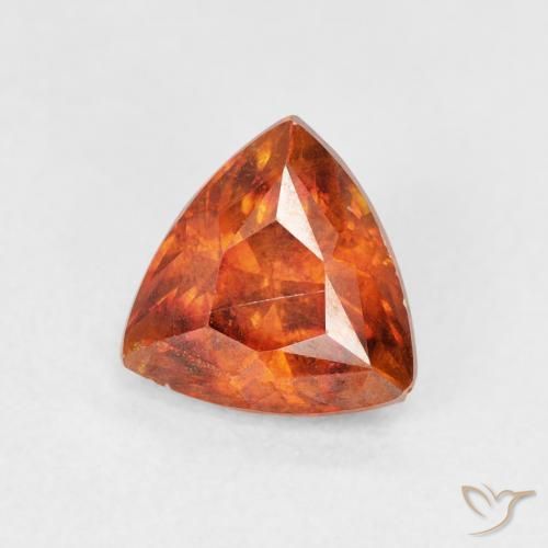Esfalrita Naranja medio natural de 1.59 ct, Trillón, SI