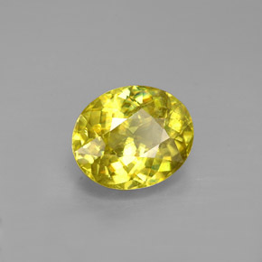 Esfena amarillo natural de 1,83 ct, corte óvalo, VS-SI