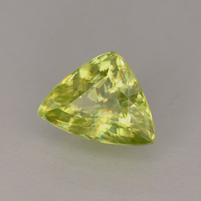 Esfena verde natural de 1,09 ct, trillón, VS