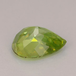 Esfena verde natural de 1,26 ct, en forma de pera, VS