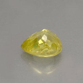 Esfena amarillo natural de 1,46 ct, en forma de pera, VS