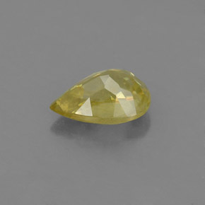 Esfena oro natural de 0,99 ct, en forma de pera, VS-SI