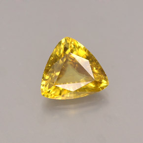 Esfena amarillo natural de 0,94 ct, trillón, VS