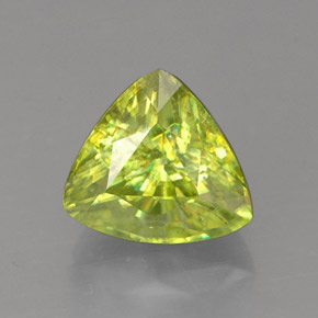 Esfena verde natural de 1,46 ct, trillón, VS