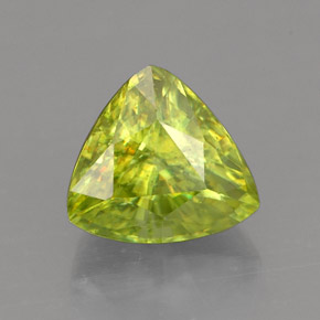 Esfena verde natural de 1,46 ct, trillón, VS